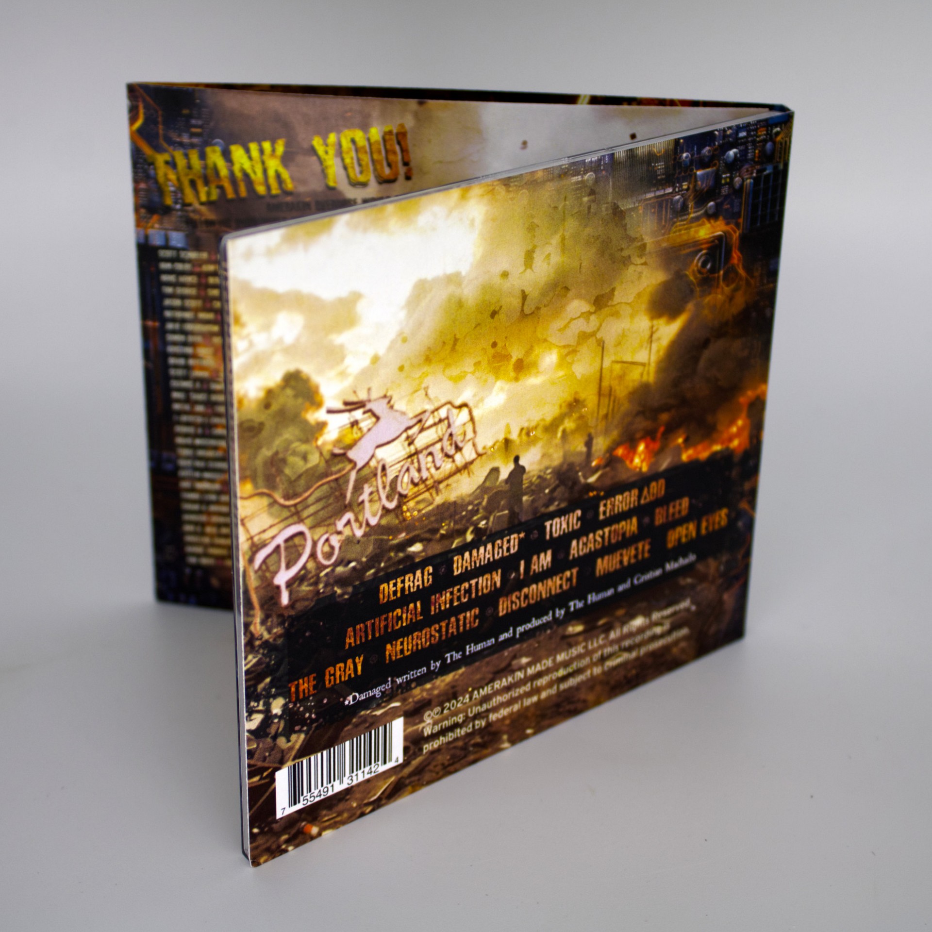 AMERAKIN OVERDOSE - BACK COVER ART